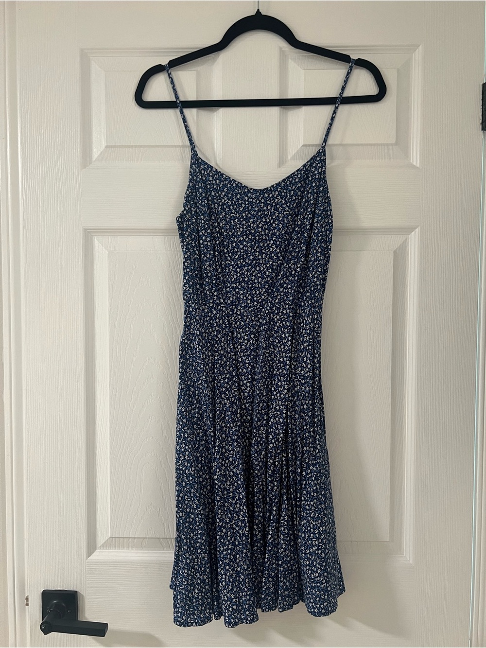 Sleeveless Navy Floral Sundress